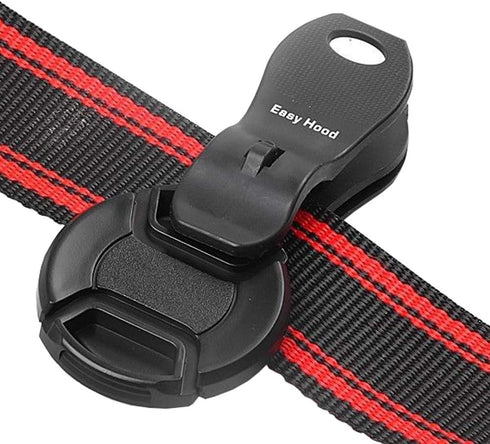 Clip-On Lens Cap Keeper, Anti Lost Camera Lens Cap Holder Strap Keeper Buckle Clip for 40.5-77mm Canon Nikon Sony Pentax Olympus Fujifilm DSLR...