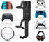 Monzlteck 3 in 1 Dual Controller & Headset Wall Mount Holder with Non-Slip Pads for Xbox, PS5, PS4,Switch, Headphone, PSVR2, Backbag and More.All ...