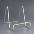BANBERRY DESIGNS Wire Easel Display Stand Plate Holders - Smooth Plated Brass Metal - 6" H - Set of 3...