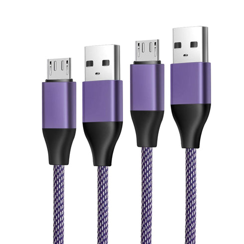 2 Pack 10Ft Micro Charging Cable Cord Replacement for Samsung Galaxy Tab A 10.1(2016); 8.0", 7.0", 9.7"; Tab S/S2; Tab E, 4, 3 SM-T290/550/580/387...