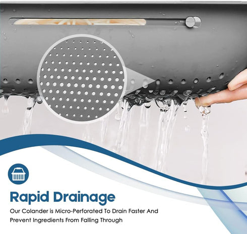 Collapsible Colander Kitchen Extendable Strainer Fruits Vegetables Noodle Pasta Food Drain Basket Space-Saver Portable Drainer Over Sink (1, 3#Gre...
