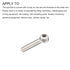 Shoulder Swing Lifting Bolt (M10x50mm) 2Pcs, 304 Stainless Steel Eye Bolts - for Home Renovation, Pipeline Gate Valves Fasteners, Silver...