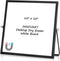 Desktop WhiteBoard 10” X 10”, Magnetic Double-Sided Mini Dry Eraser White Board Easel, 360° Reversible to Do List Notepad, Portable Tabletop Memo ...