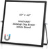 Desktop WhiteBoard 10” X 10”, Magnetic Double-Sided Mini Dry Eraser White Board Easel, 360° Reversible to Do List Notepad, Portable Tabletop Memo ...
