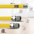 GUHD-ZD38-24C Gas Line Hose 1/2'' O.D. x 24'' Length with 0.5 in. FIP Fitting, Yellow Coated Stainless Steel Flexible Connector, 24 Inch...