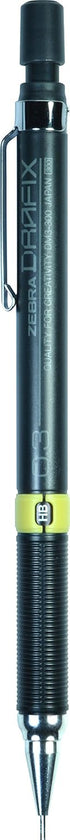 Zebra Pen Zensations Drafix Technical Pencil, 0.3mm, Yellow Lead Grade Indicator, 1-Count...