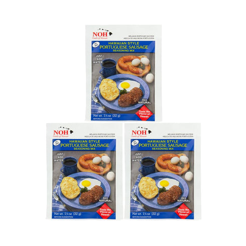 NOH Foods of Hawaii four serving seasoning packets 1.5 oz Pack of 3 Taste the flavor of Hawaii with each unique and famous meal (Hawaiian Style Po...