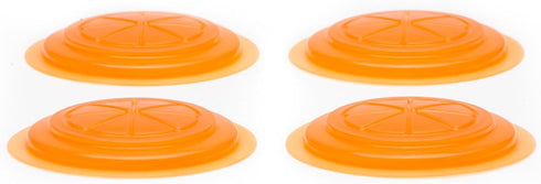 Jarware Orange Jelly/Jam Lids for Regular Mouth Mason Jars, Set of 4...