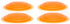 Jarware Orange Jelly/Jam Lids for Regular Mouth Mason Jars, Set of 4...