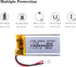 Liter 3.7V 700mAh 802040 Lipo Battery Rechargeable Lithium Polymer ion Battery Pack with JST 2.0mm Connector...