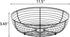 IBWELL® Black Fruit Bowl for Kichen Countertop, Round Wire Fruits Breads Vegetables Snacks Canddy Basket - 11.2"x3.6"(DxH)...