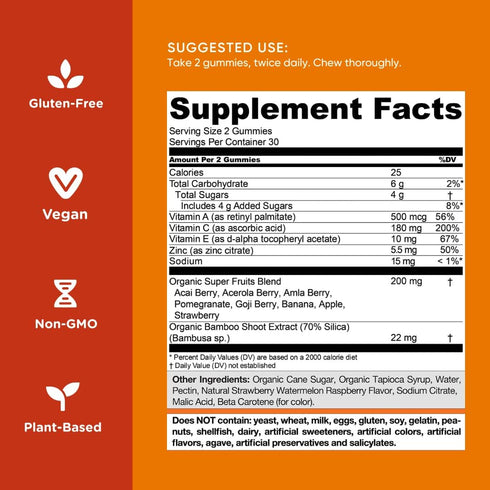Goli Nutritional Supplement, SuperFruits Beauty Gummy Vitamin - 60 Count - Collagen-Promoting Ingredients - Mixed Fruit, Vegan, Plant-Based, Non-G...