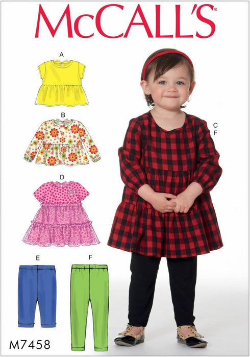 McCall's Patterns Toddlers' Gathered, Dresses and Leggings Tops...