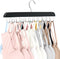 Bra Hanger for Closet, Tank Top Hanger 20 Hooks Capacity Foldable Wood Space Saving Hanger Closet Organizers and Storage for Dorm & Apartment for ...