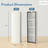 Nispira True HEPA Air Filter Replacement Compatible with Envion Therapure Air Purifier Models TPP220, TPP220F, TPP220H & TPP220M - 12.5” x 4.35” x...