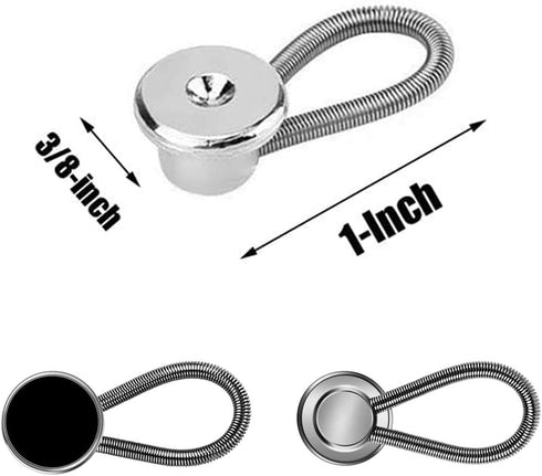 Collar Extenders for Mens Shirts, 12PCS Button Extender for Pants, Premium Collar Extenders for Mens Shirts, Button Extenders for Mens Dress Shirt...