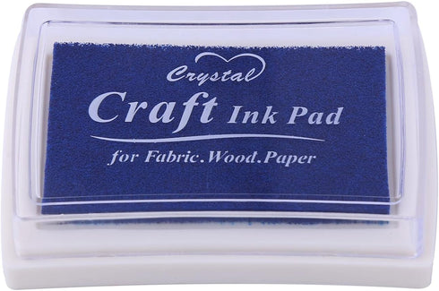 YPSelected Craft Stamp Ink Pad for Paper Wood Fabric 15 Colors Available for Rubber Stamps (Dark Blue)...