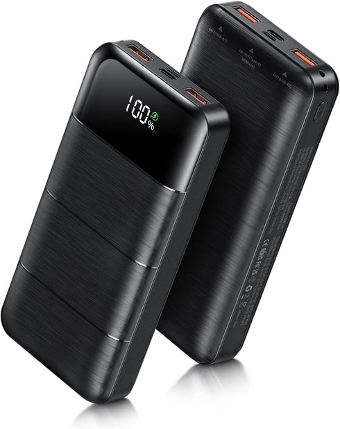 Power-Bank-Portable-Charger - 32000mAh Power Bank Output PD 30W and QC4.0 Fast Charger Portable Charger with Built-in LED Display Compatible with ...