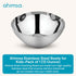 Ahimsa Stainless Steel Bowls for Kids | 12 Ounce Salad Bowls | Pediatrician Designed - Dishwasher Safe | 100% BPA Free | Pack of 1 (Classic Stainl...
