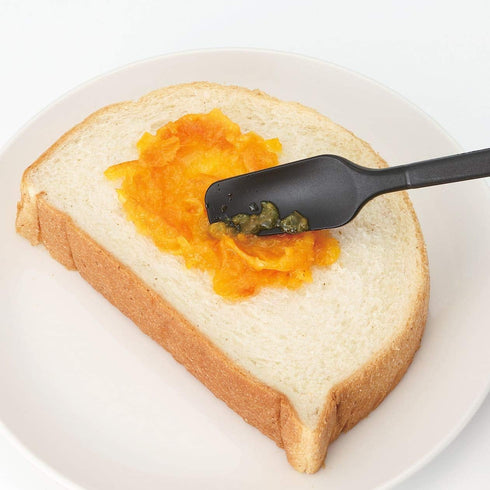 MUJI 82932423 Silicone Jam Spoon, Approx. 7.5 inches (19 cm), Black...