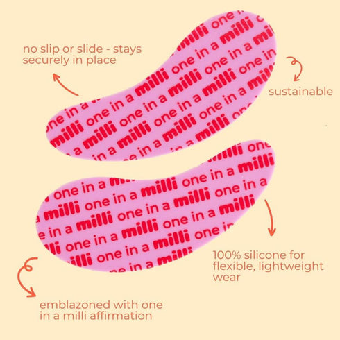 Milli Under Eye Patches – 1 Pair Reusable Sustainable Silicone Masks, Boost Hydration & Dark Circles, Plump Fine Lines & Wrinkles, Skincare Routin...