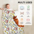 Floral Baby Blankets, Floral Toddler Blanket for Boys Girls, Dotted Backing, Double Layer, Crib Receiving Blanket, for Nursery/Stroller/Toddler Be...