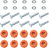O'SKOOL T-Track Knob Kit with Threaded Through 5/16-18 Knobs, T-Bolts and Washers for Woodworking Jigs and Fixtures – 10 Pack...