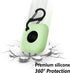 Geiomoo Silicone Case Compatible with Tile Mate 2022, Protective Cover with Carabiner (Luminous Green)...
