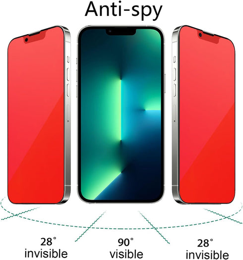 2 Pack Matte Anti-Blue Privacy Tempered Glass for iPhone 13 Pro Max/iPhone 14 Plus Anti-glare Anti-Spy Screen Protector Anti-Peeping Film Colorful...