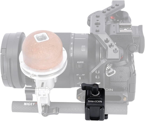 NICEYRIG Multi-functional NATO Clamp to 15mm Rod Clamp, Cold Shoe Mount, Quick Release NATO Rail Lock Mount for 15mm Rod Rail Extension EVF Mount ...