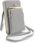 Crossbody Phone Bag, Kiss Lock Shoulder Purse for Women Small Wallet with Credit Card Slots...