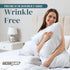 Micropuff Standard Size Pillow Cases Open Enclosure - 2 Pack - Soft and Breathable Hypoallergenic Pillow Cover. Pillowcase Protects Against Stains...