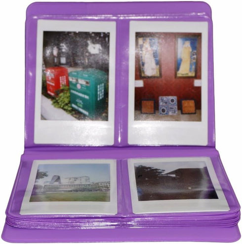 Photo Album for Fujifilm Instax Mini 7s / 8/9 / 11/25 / 50/70 / 90 Macaron Colorful Frame Mini Films Book Purple...