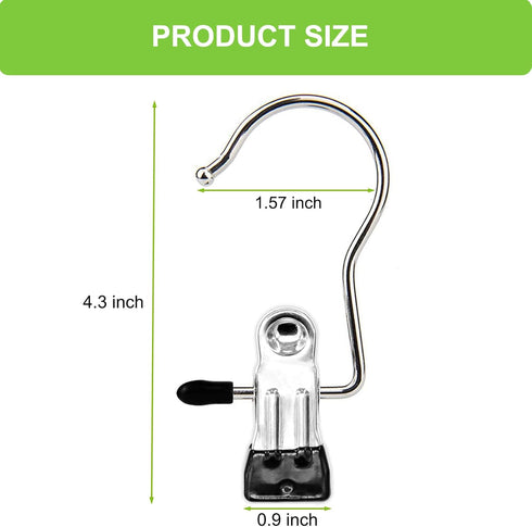 Boot Hangers Clips, 16 Pack Laundry Hooks Hanging Clips Clothes Pins Closet Hanger Organizer Clamps Socks Towel Clips Heavy Duty Clothespins Bulk ...