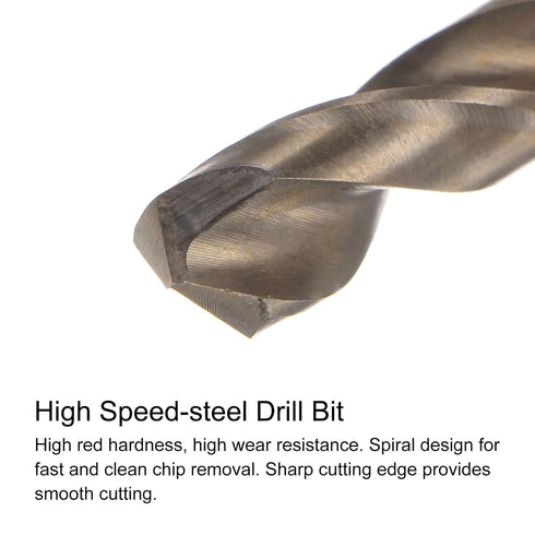 uxcell Tap & Bit Sets, M6 x 1.25 H2 Left Hand Straight Flute Machine Thread Milling Tap, 4.7mm M35 Cobalt High Speed Steel (HSS-CO) Twist Drill Bi...