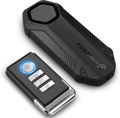 Fosmon 113db Bike Alarm with Remote, Motion Sensor Bicycle SOS Alarm, IP65 Waterproof Anti Theft Alarm System, Wireless Siren for E-Bike, Motorcyc...
