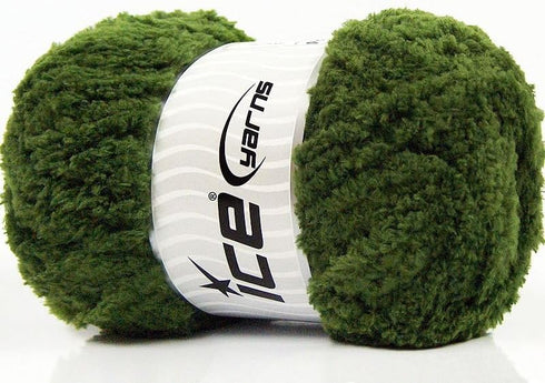 Panda Fuzzy Plush Yarn 100 Gram (3.53 ounces) 80 meters (87 Yards) - Jungle Green...