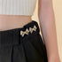 8 Pairs Cute Metal Bows Buttons, Pants Waist Tightener, Detachable Adjustable Bow Jean Buttons, Pant Waist Tightener Adjuster Waist Smaller for Me...