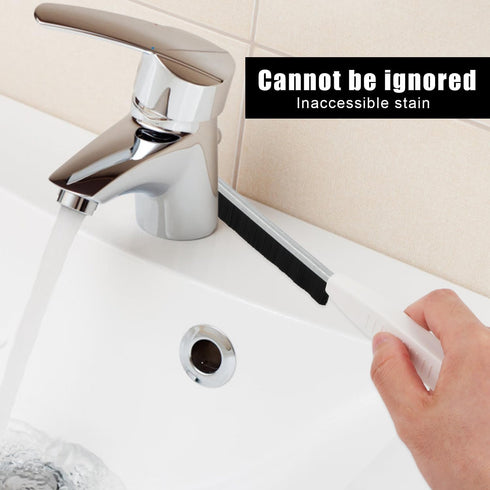 3pcs Gap Cleaning Brush, Hard Bristle Crevice Cleaning Brushes Dead Corners Multifunctional Brushes Clip Brush 2-in-1 Skinny Detail Cleaner for Ho...