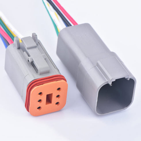 6 Pin Automotive Sealed Electric Plug Male and Female Waterproof Auto Connector Wire Harness DT Series DT06-6S DT04-6P…...
