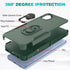 for Samsung Galaxy A04e Case with Tempered Glass Screen Protector,Dual Layer Shockproof Magnetic Kickstand Phone Case with Rotatable Ring Holder f...