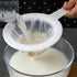Kitchen Ultra-Fine Nylon Mesh Strainer I Plastic Sieve Filter Spoon For Soy Milk Coffee Milk Yogurt Juice Kefir coladores de cocina (Set of 3-100 ...