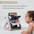 Taf Toys Black & White Rattling Spinning Book High Contrast Newborn Baby Toy 0-6 6-12 Months with Mirror for Visual Stimulation, Tummy Time & Earl...