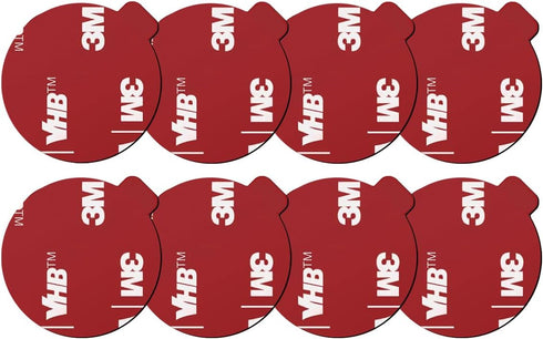 8pcs 3M Sticky Adhesive Replacement Pads for Socket Base Mount,VIIMAKE 1.38 inches Round 3M VHB Double-Sided Adhesive Pads,for Phone Collapsible G...