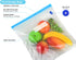 Sous Vide Bags Set of 21 Pieces (Includes 5 Large/5 Medium/5 Small Vacuum Seal Bags, 1 Hand Pump and 5 Sealing Clips) for Sous Vide Cooking, Micro...