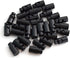 J.CARP 30Pcs Black Plastic Heavy Duty Cord Locks, Single Hole Drawstring Stopper Fastener for No Tie Shoelaces, Hoodies, Pants Closures and More...