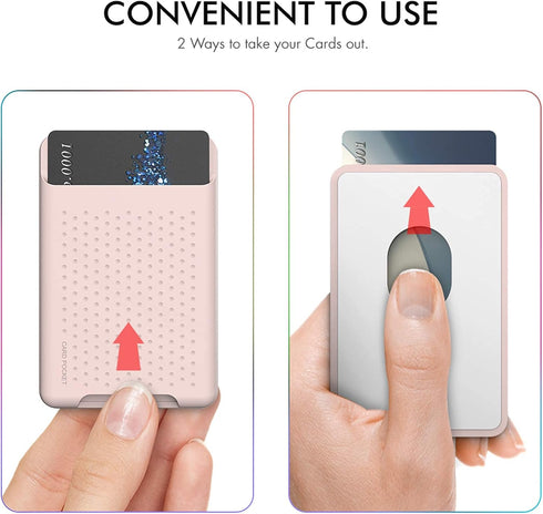 BIAJIYA Card Holder for Back of Phone for Stand MagSafe Magnetic Silicone Wallet Compatible with iPhone17/16/15/14/13/12/12 Pro/ 12 Mini/ 12 Pro M...