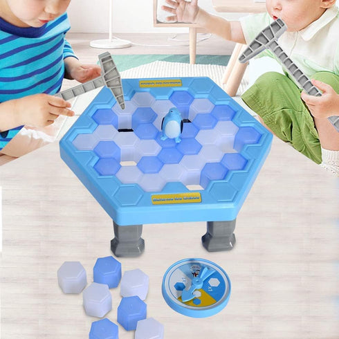 SS Save Penguin On Ice Game, Penguin Trap Break ice Activate Family Party Ice Breaking Kids Puzzle Table Knock Block...