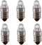 10pcs E10 LED Bulbs 3 Volt Miniature Flashlight Bulbs E10 Replacement Bulbs Mini Lamps Cool White 3V...
