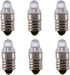 10pcs E10 LED Bulbs 3 Volt Miniature Flashlight Bulbs E10 Replacement Bulbs Mini Lamps Cool White 3V...